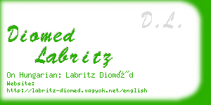 diomed labritz business card